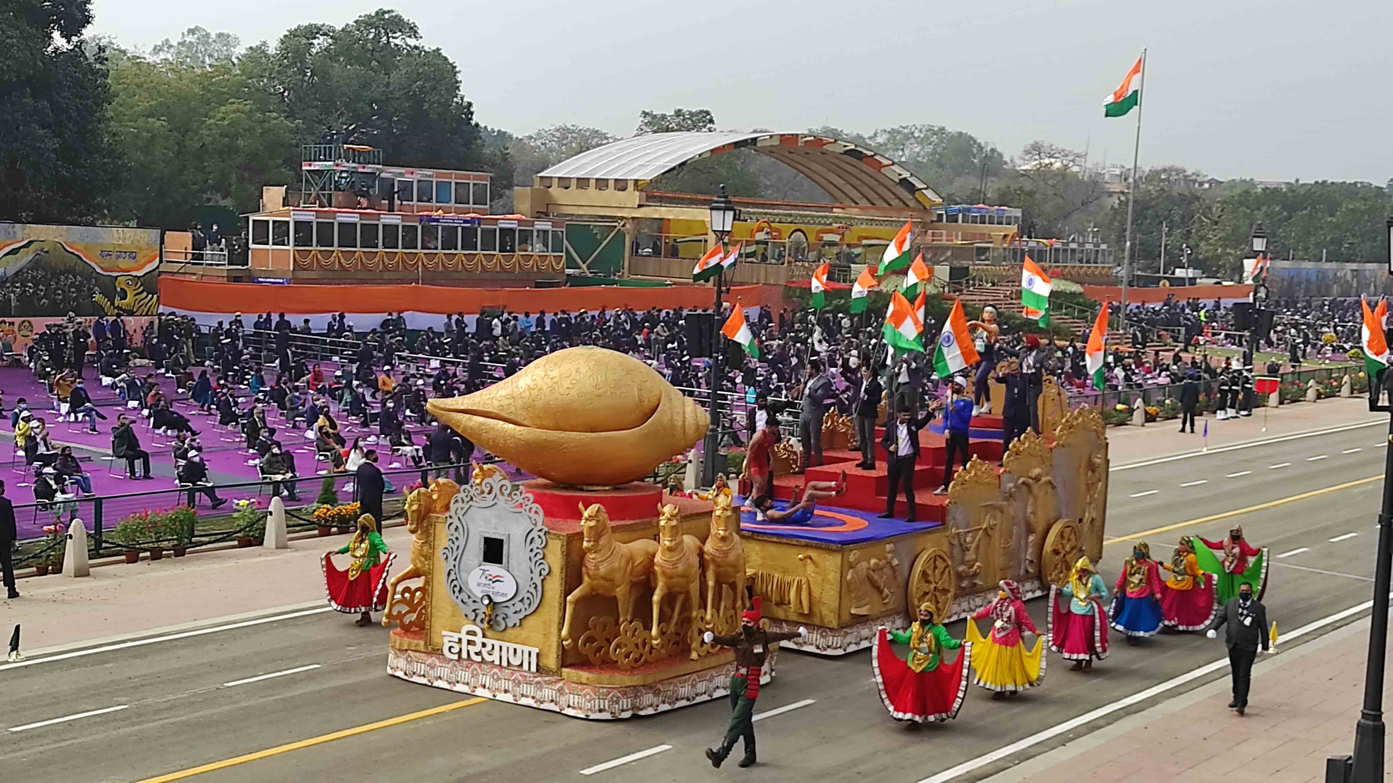  झांकियों में नजर आई भारत की सांस्कृतिक समृद्धि