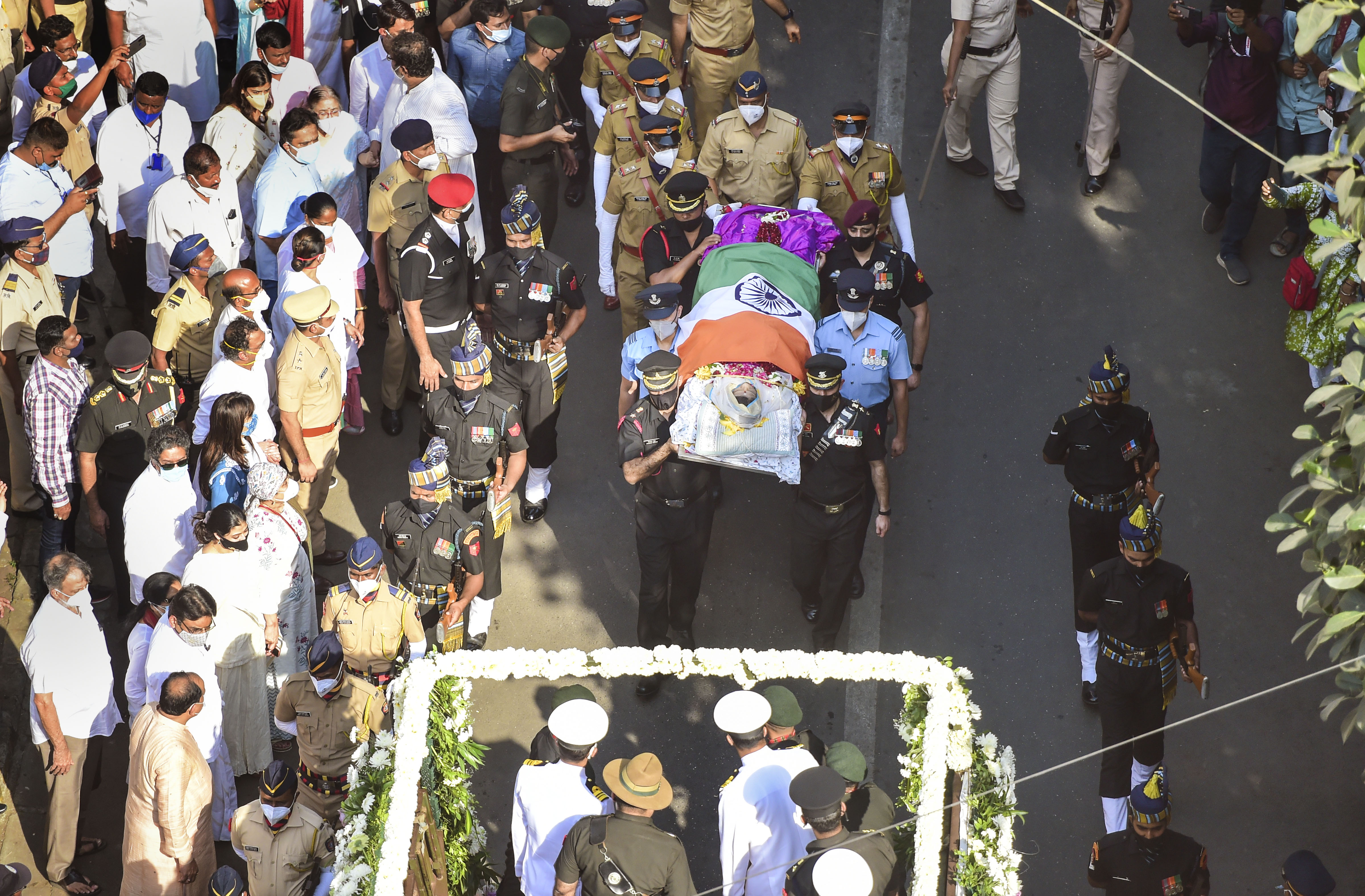 Lata Mangeshkar Shav yatra