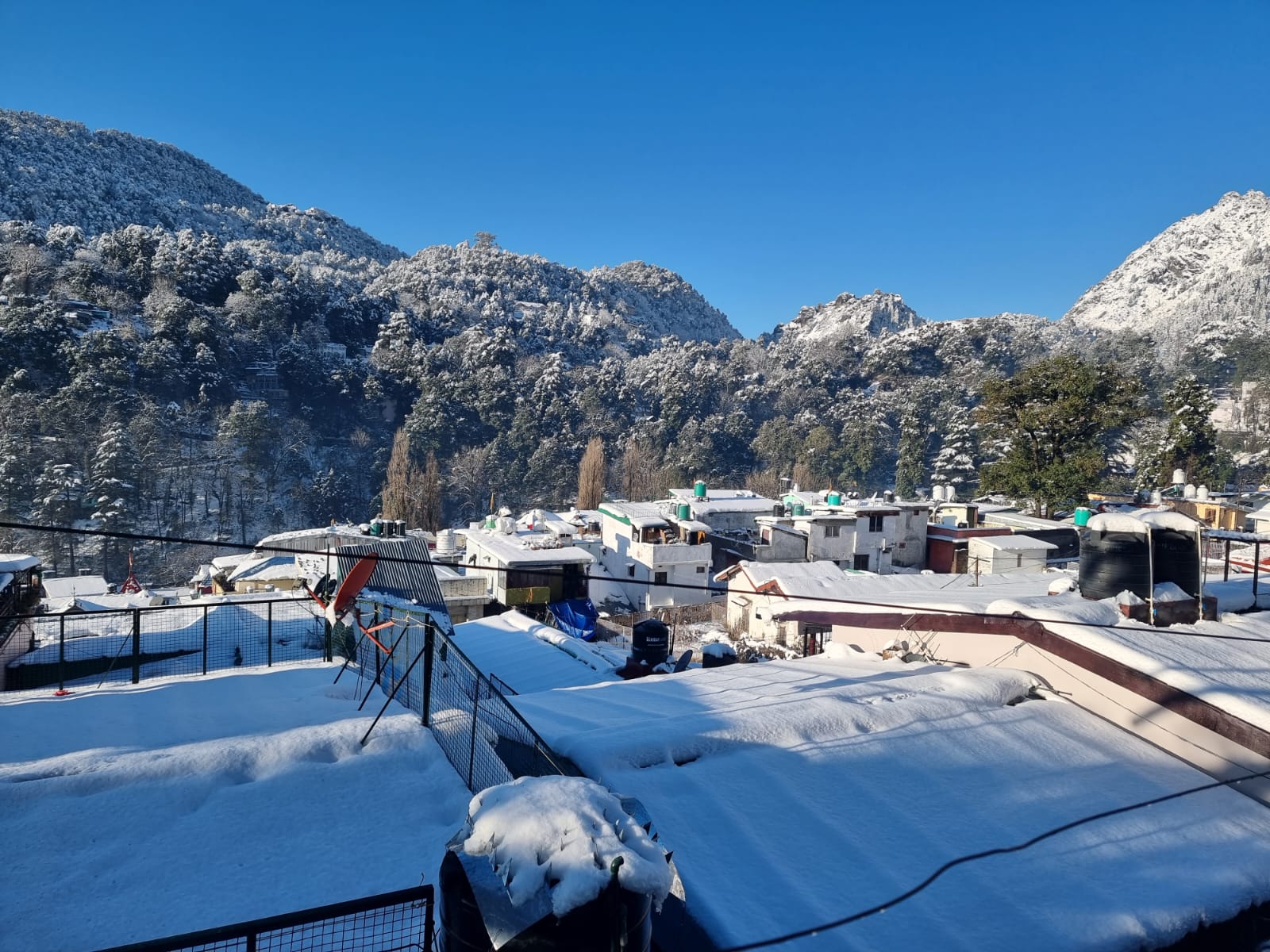 Snowfall in Nainital