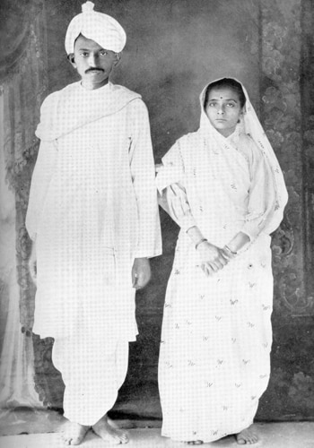 Gandhi ji and Kasturba