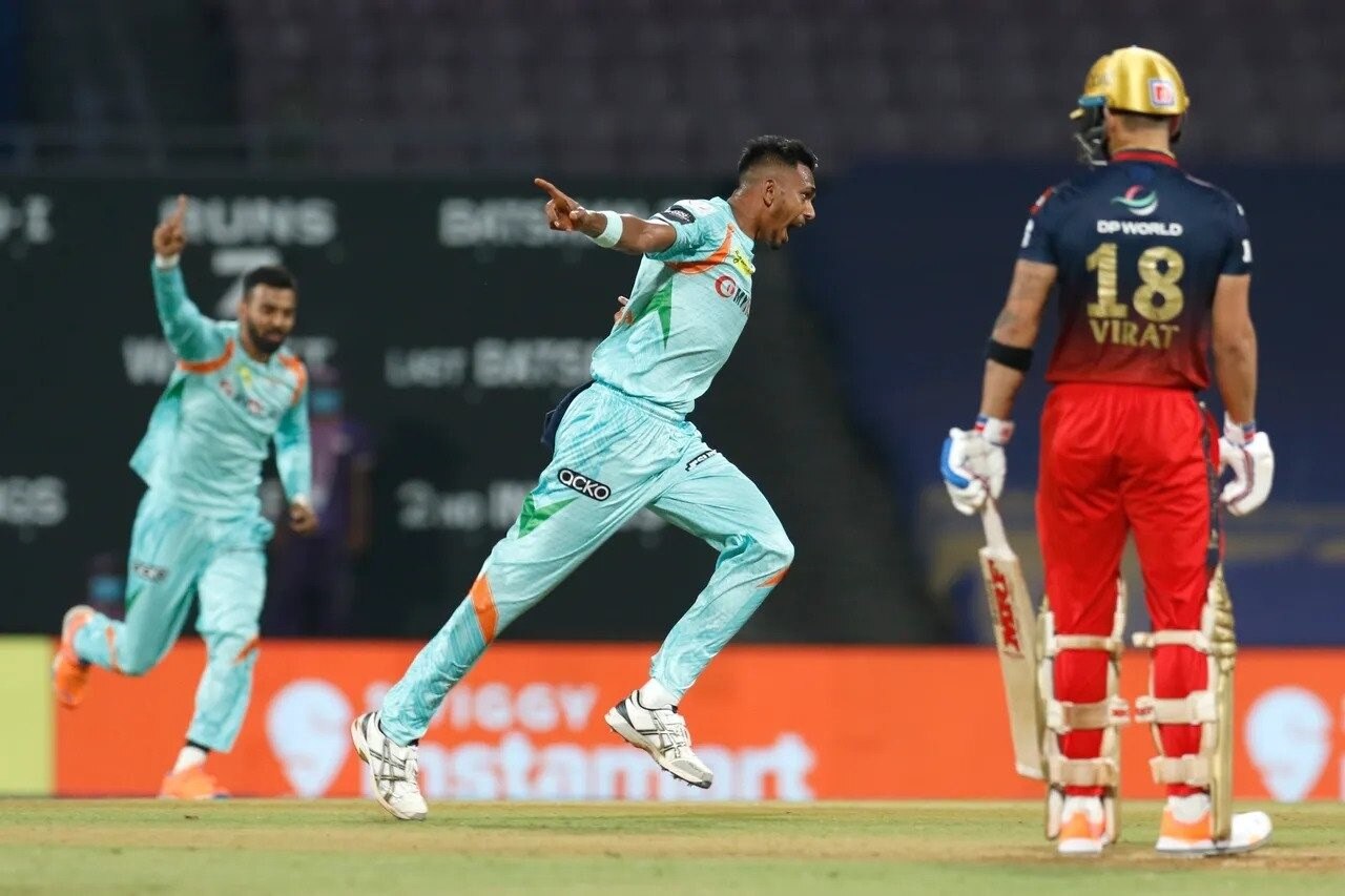 Dushmantha Chameera (LSG VS RCB)/ANI Dushmantha Chameera (LSG VS RCB)/ANI
