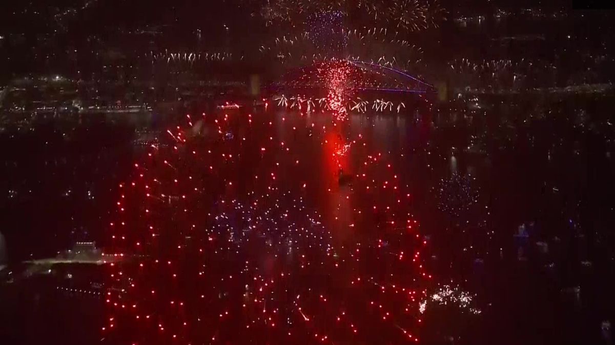 सिडनी में की गई आतिशबाजी (Photo/ANI)