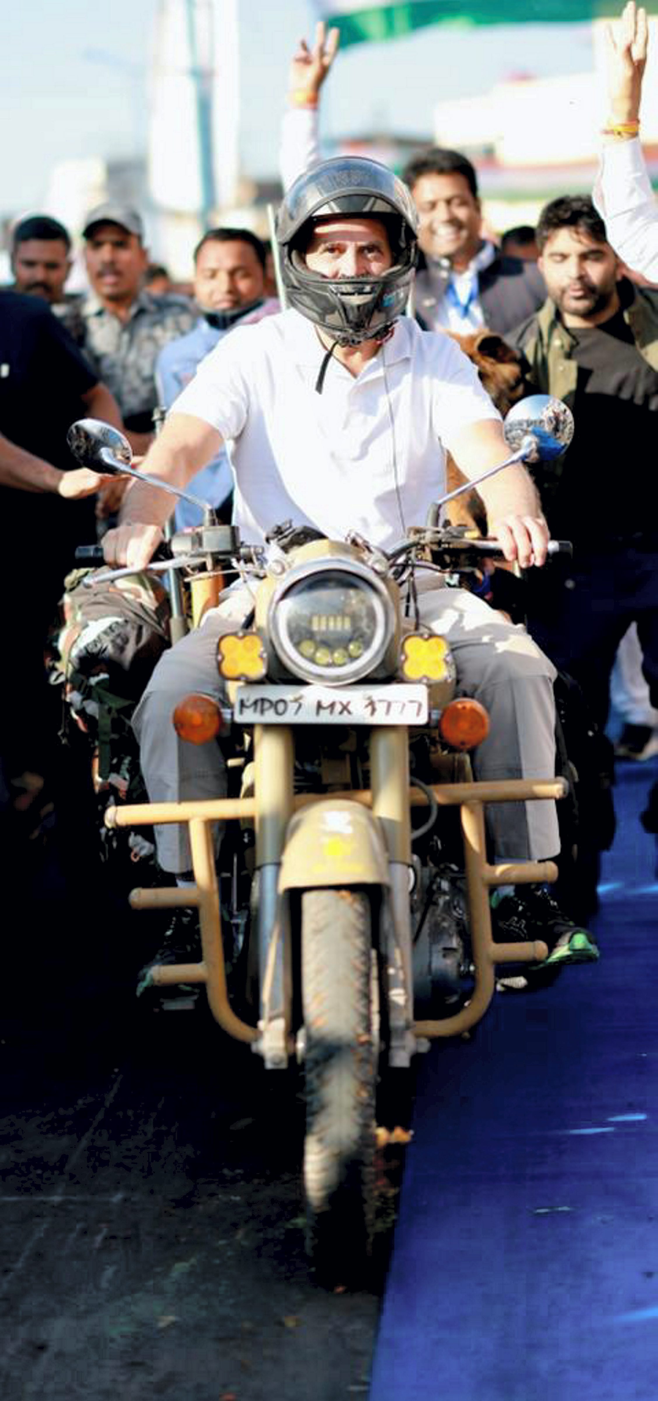 मध्य प्रदेश के इंदौर में भारत जोड़ो यात्रा