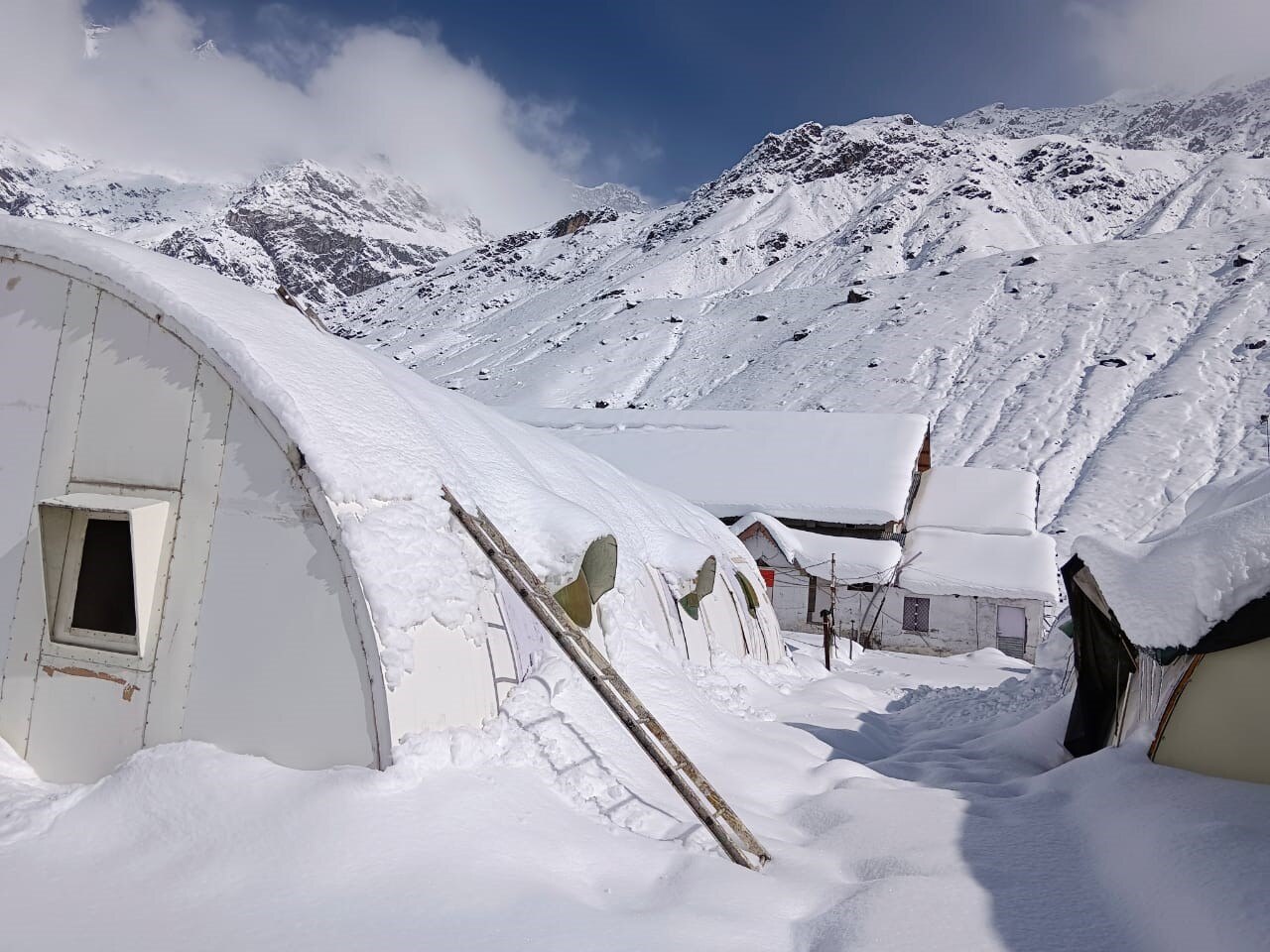 Snowfall in Kedarnath