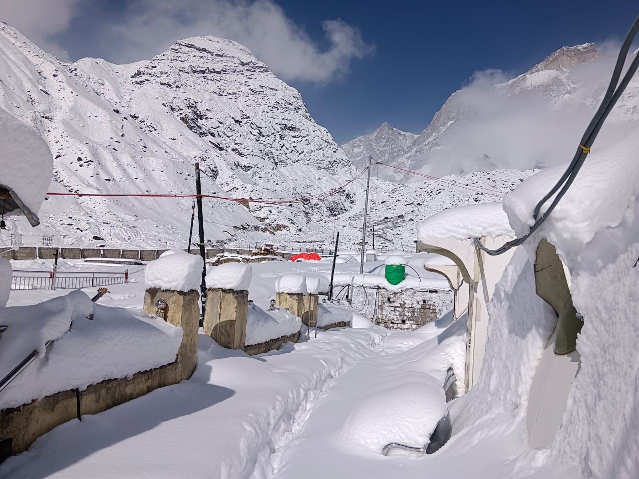 Snowfall in Kedarnath