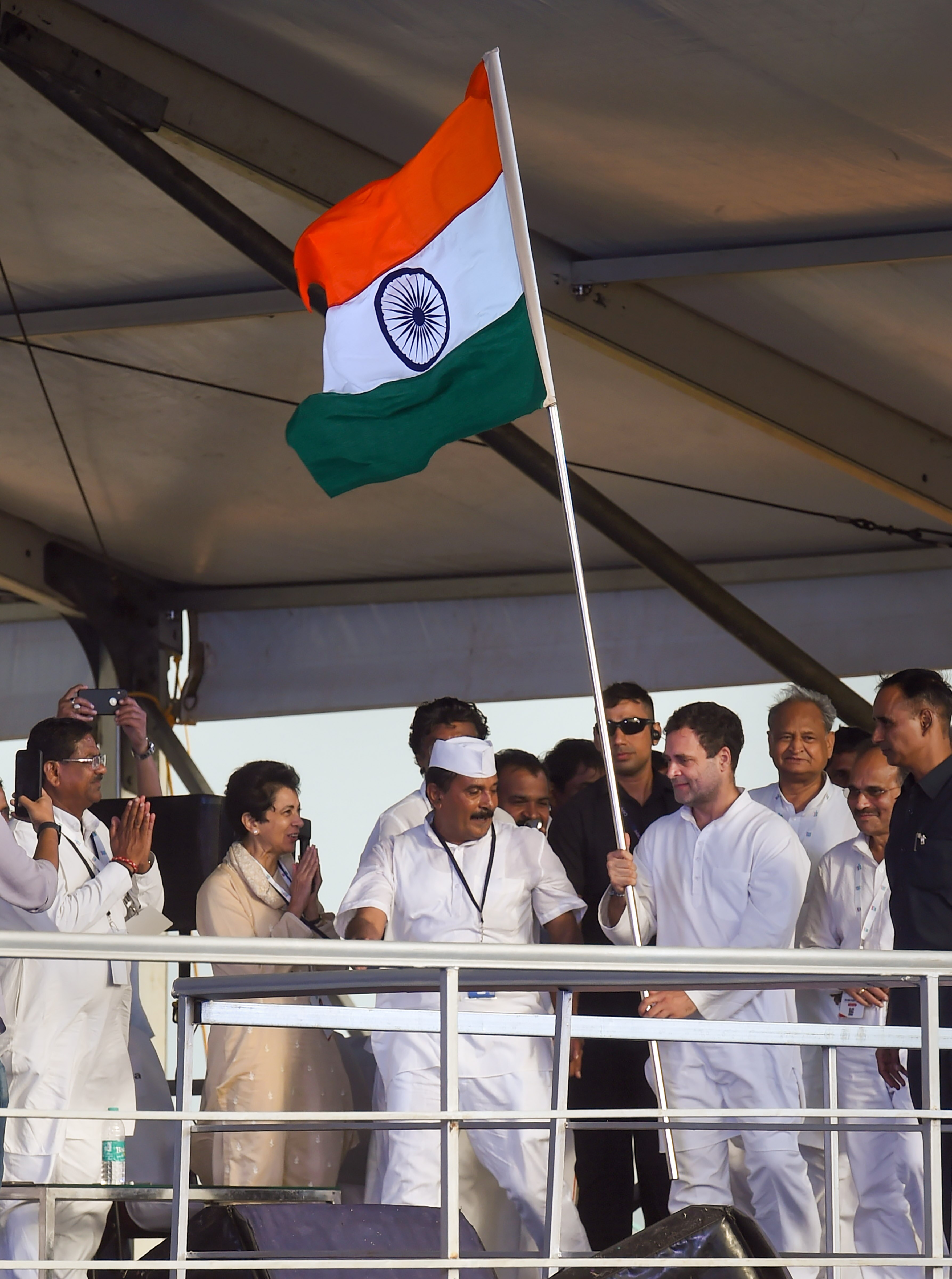 कन्याकुमारी में भारत जोड़ो यात्रा