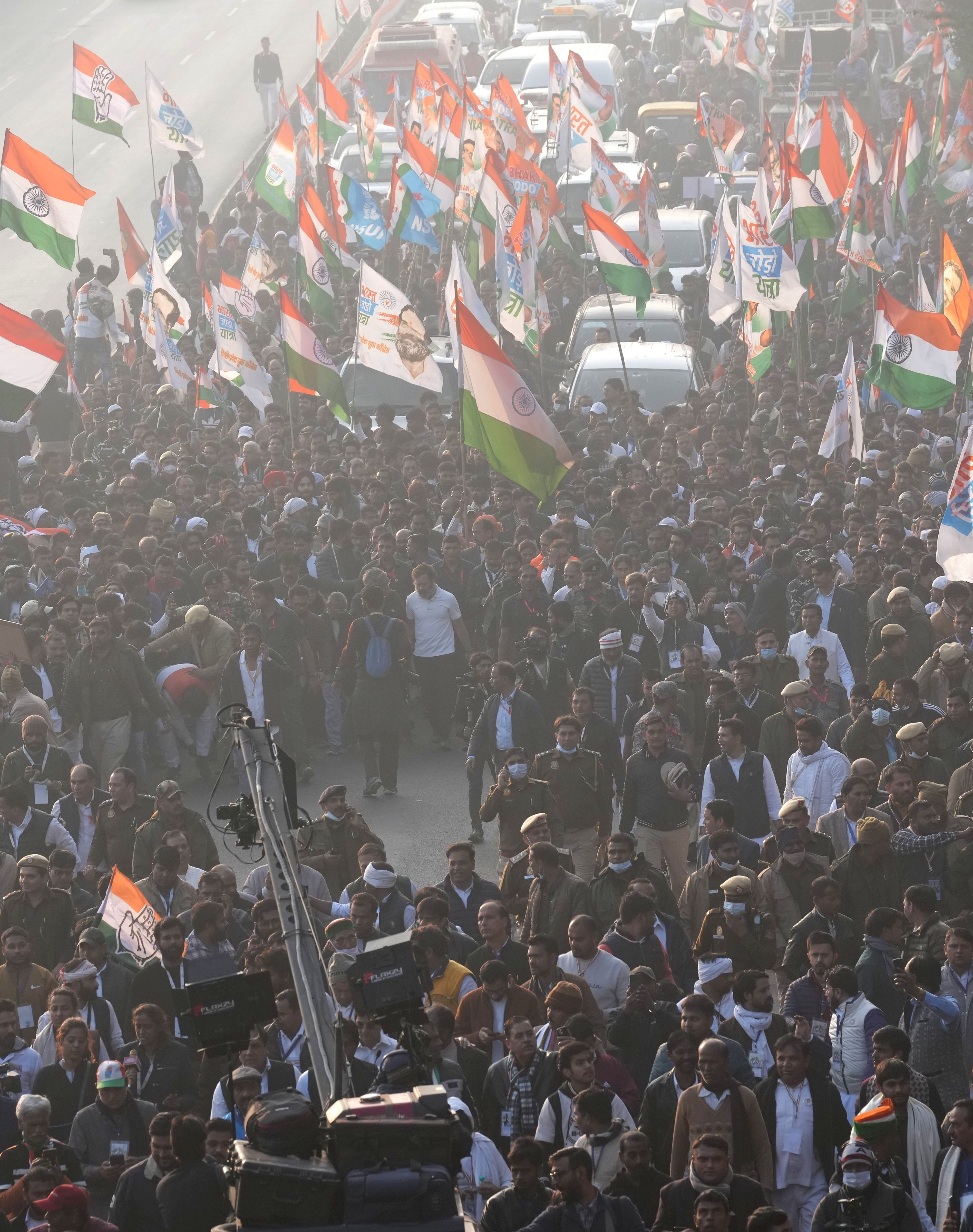 दिल्ली में भारत जोड़ो यात्रा