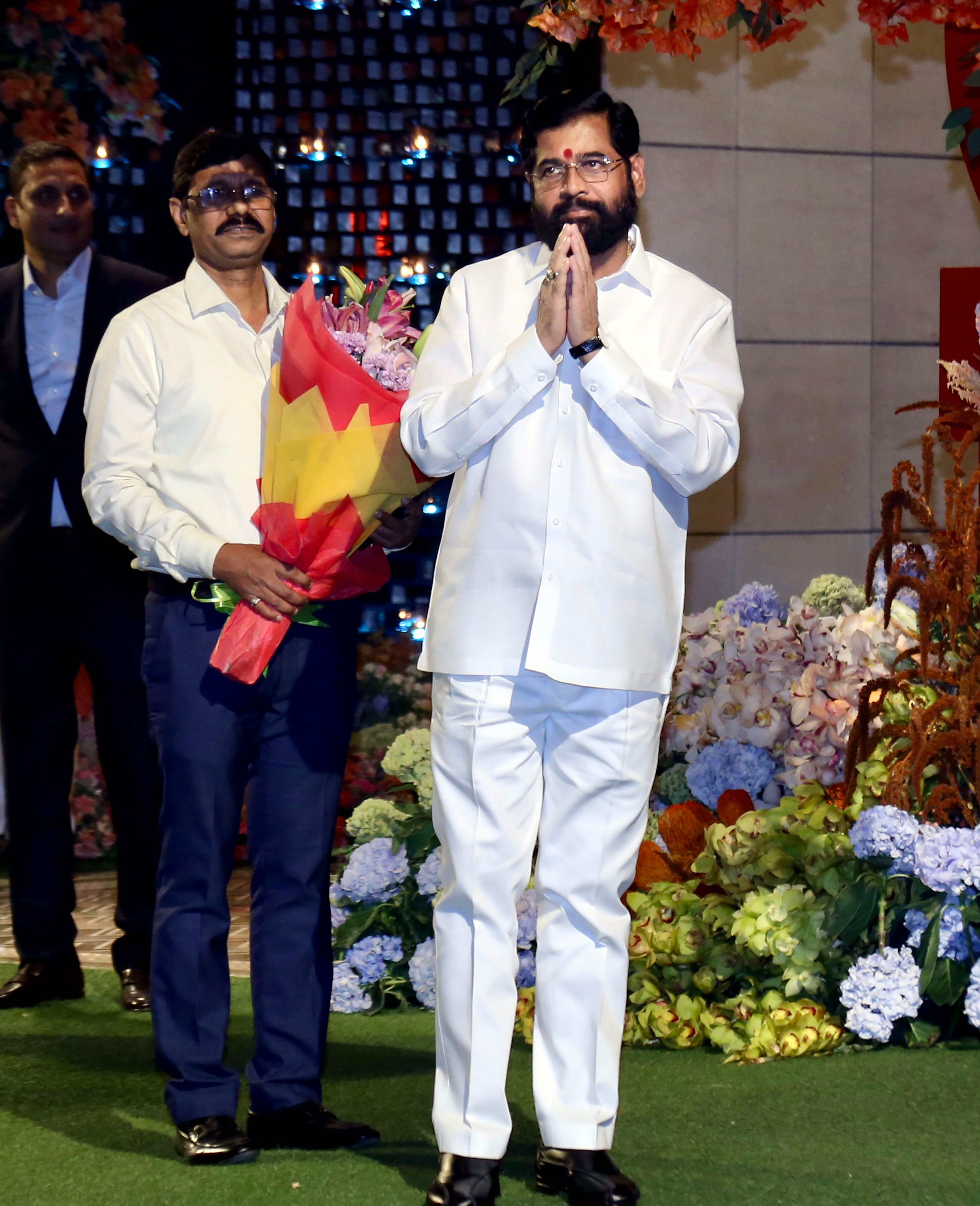 Eknaath Shinde at Anant Ambani's engagement ceremony