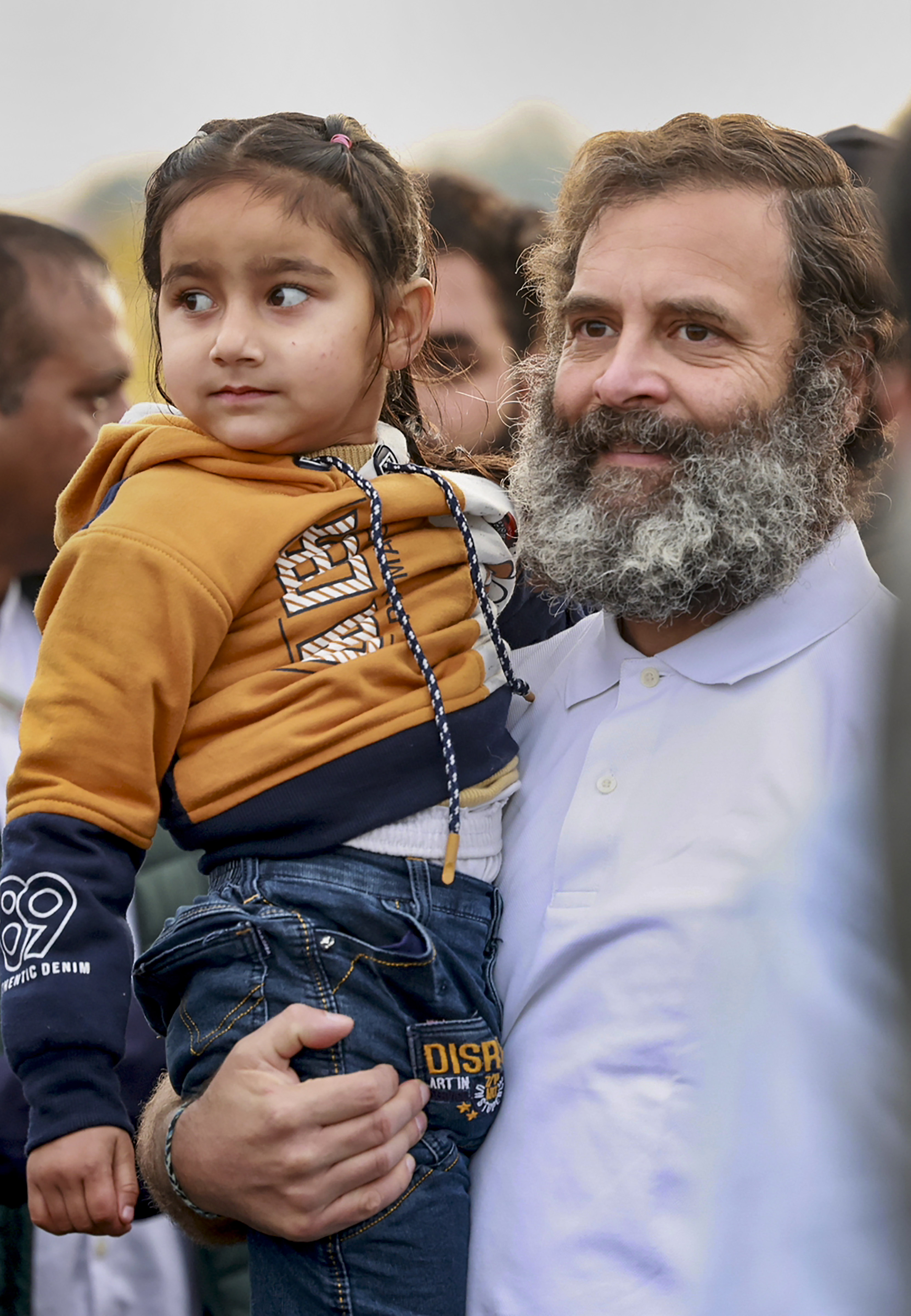 सांबा में राहुल गांधी की यात्रा