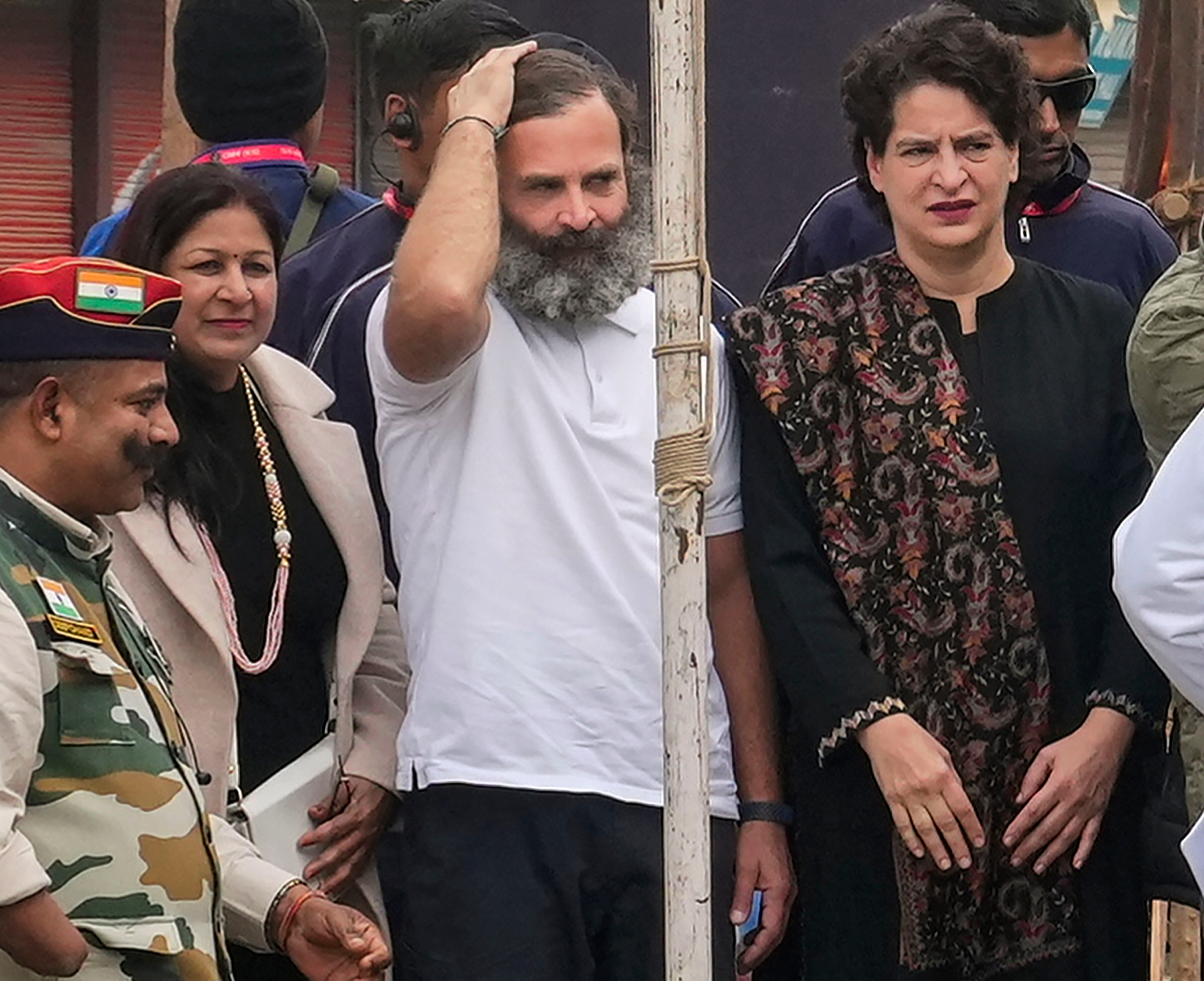 श्रीनगर में भारत जोड़ो यात्रा