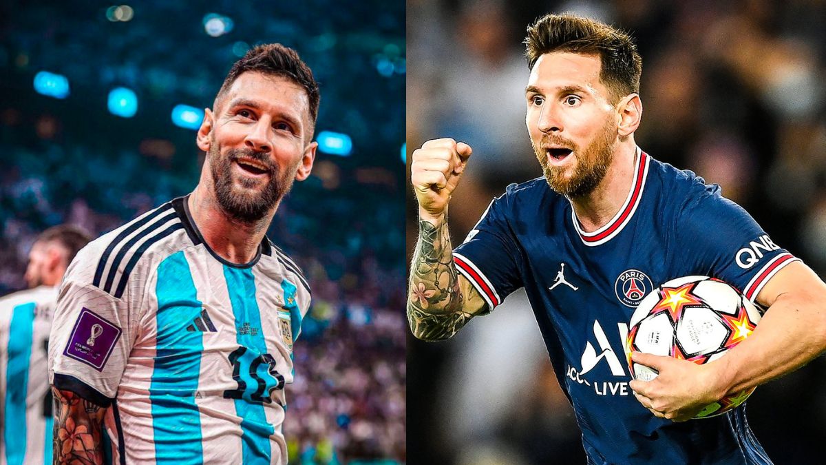 मैच के दौरान मेसी