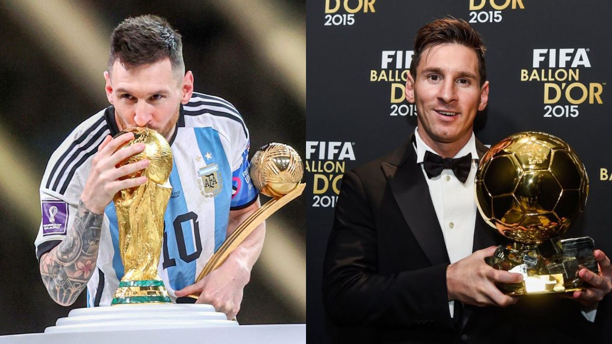 कप के साथ मेसी