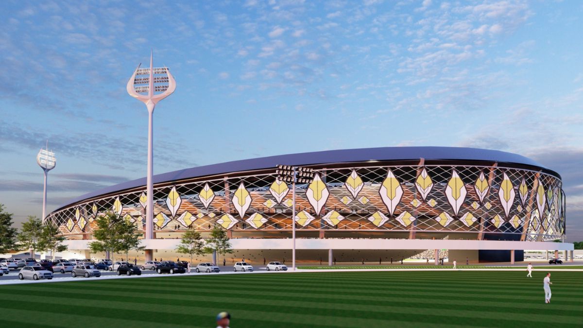 फ्लड लाइट्स का आकार त्रिशूल की तरह होगा