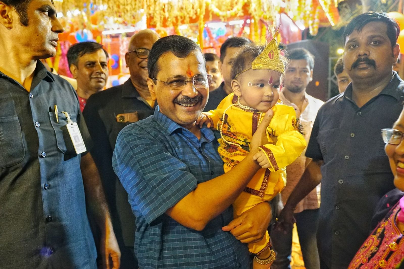 दिल्ली के सीएम केजरीवाल की जन्माष्टमी