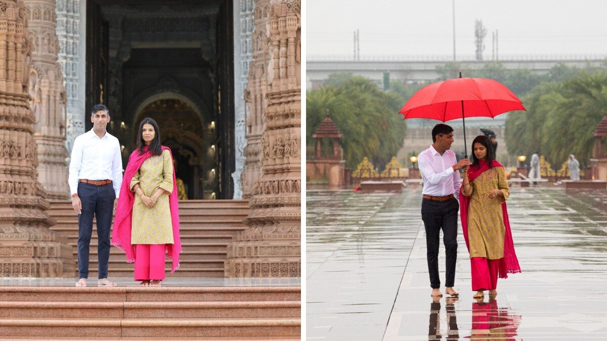 ब्रिटिश पीएम अपनी पत्नी के साथ