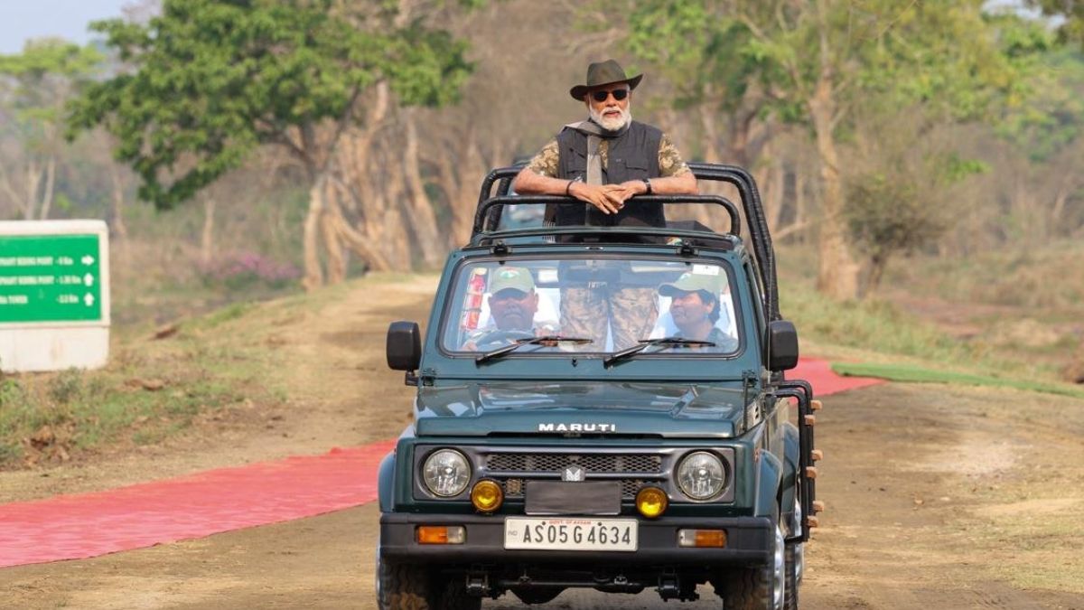 PM Modi in Kaziranga National Park