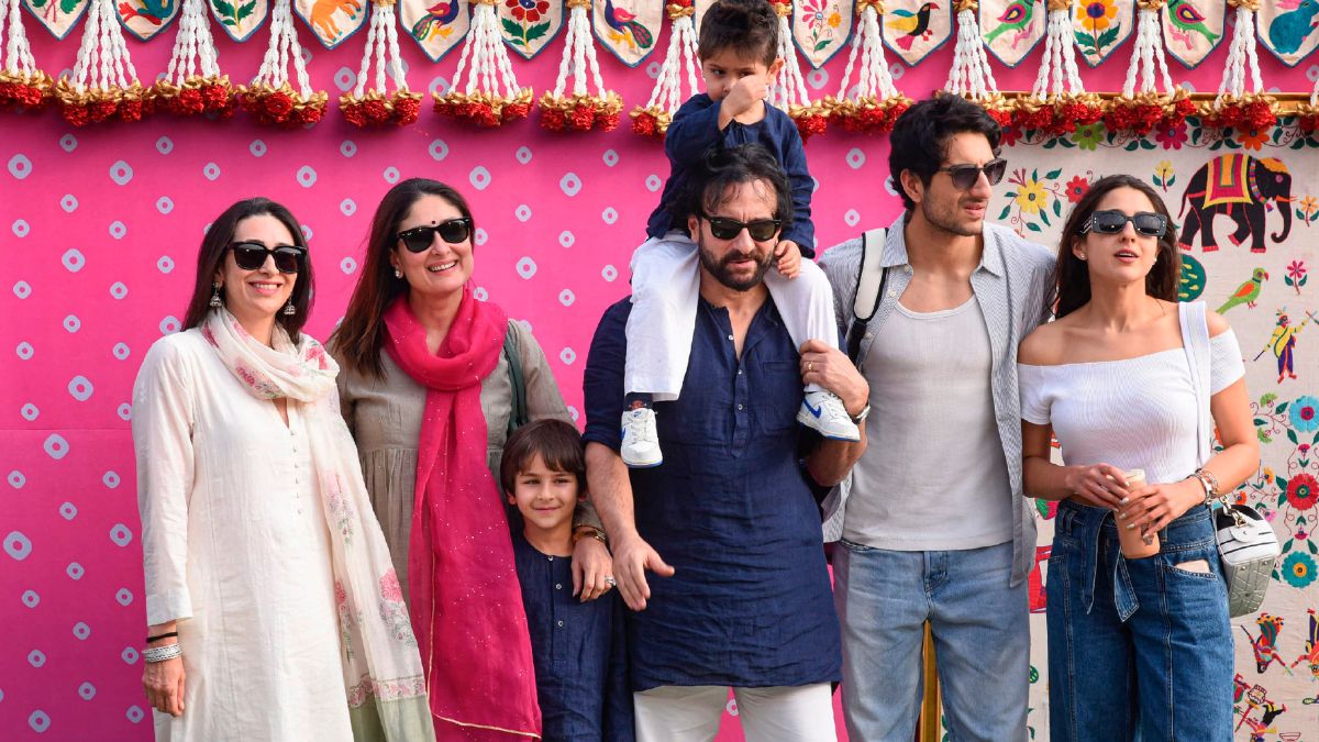 सैफ अली खान अपने परिवार के साथ 