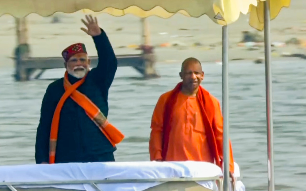PM Modi in Mahakumbh 2025 (Photo/PTI)