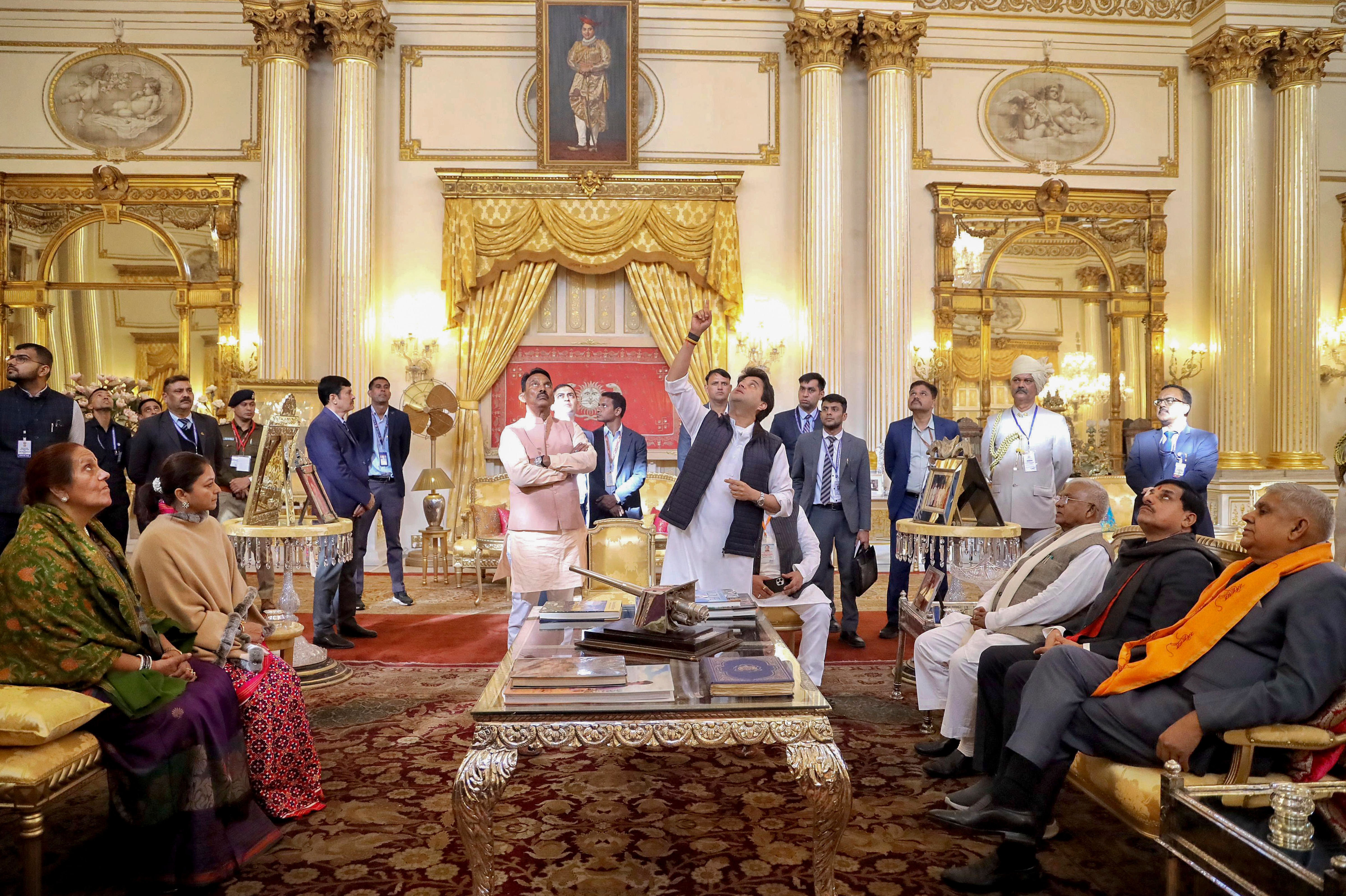 Vice President Jagdeep Dhankar, Union Minister Jyotiraditya Scindia and others 