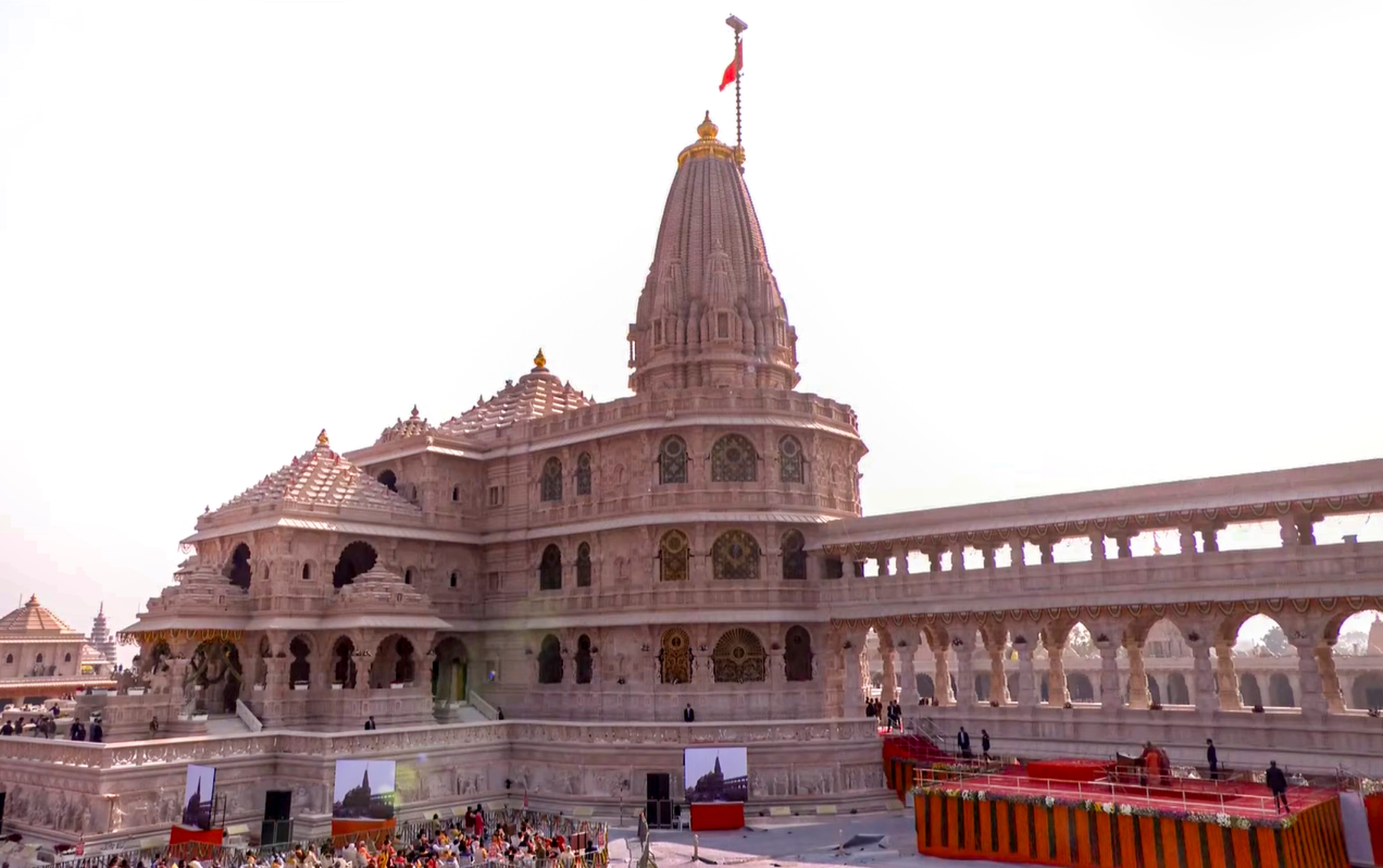 Ram Mandir Dhwaja Rohan (Photo/PTI)