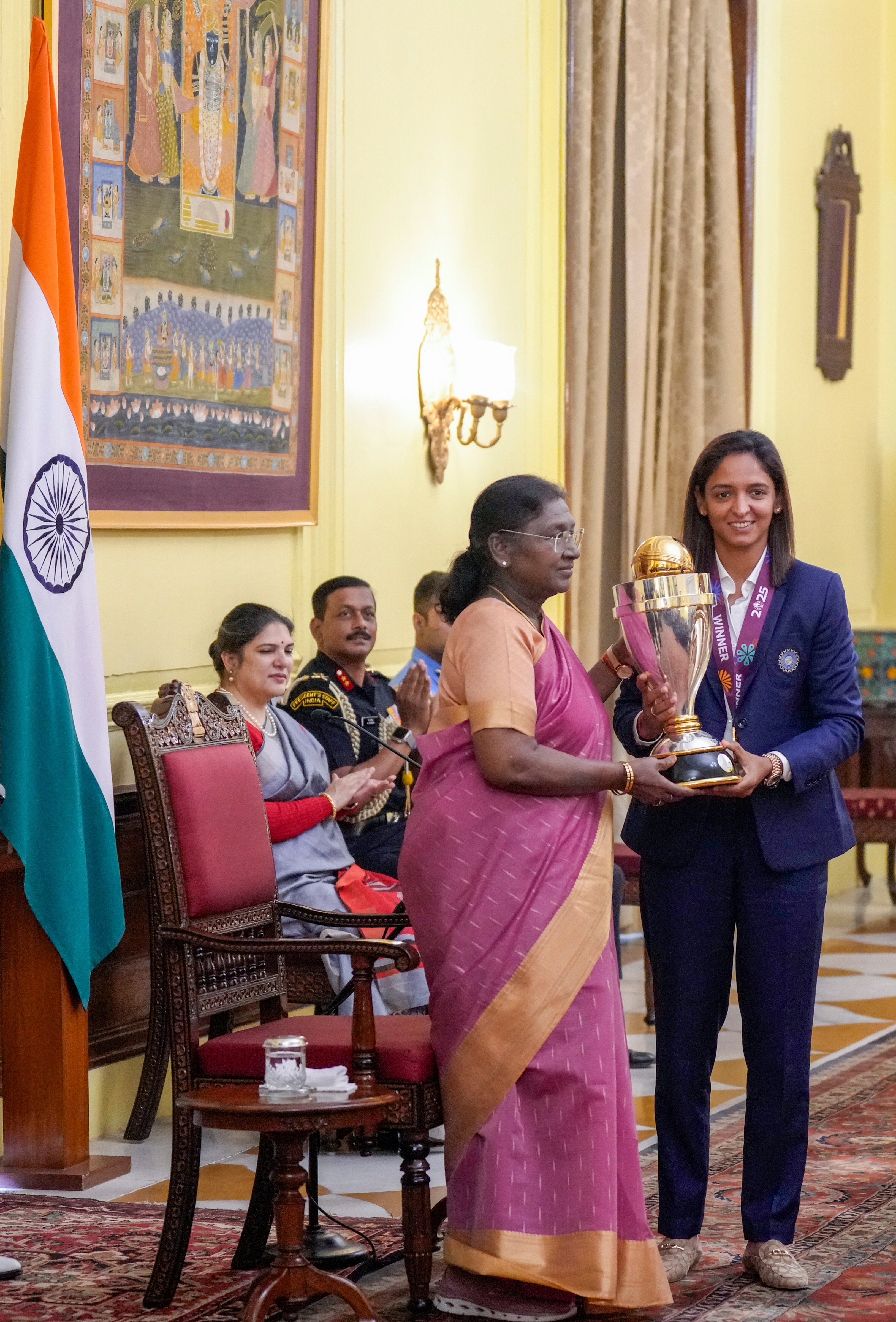 Team India meets the President (Photo/PTI)