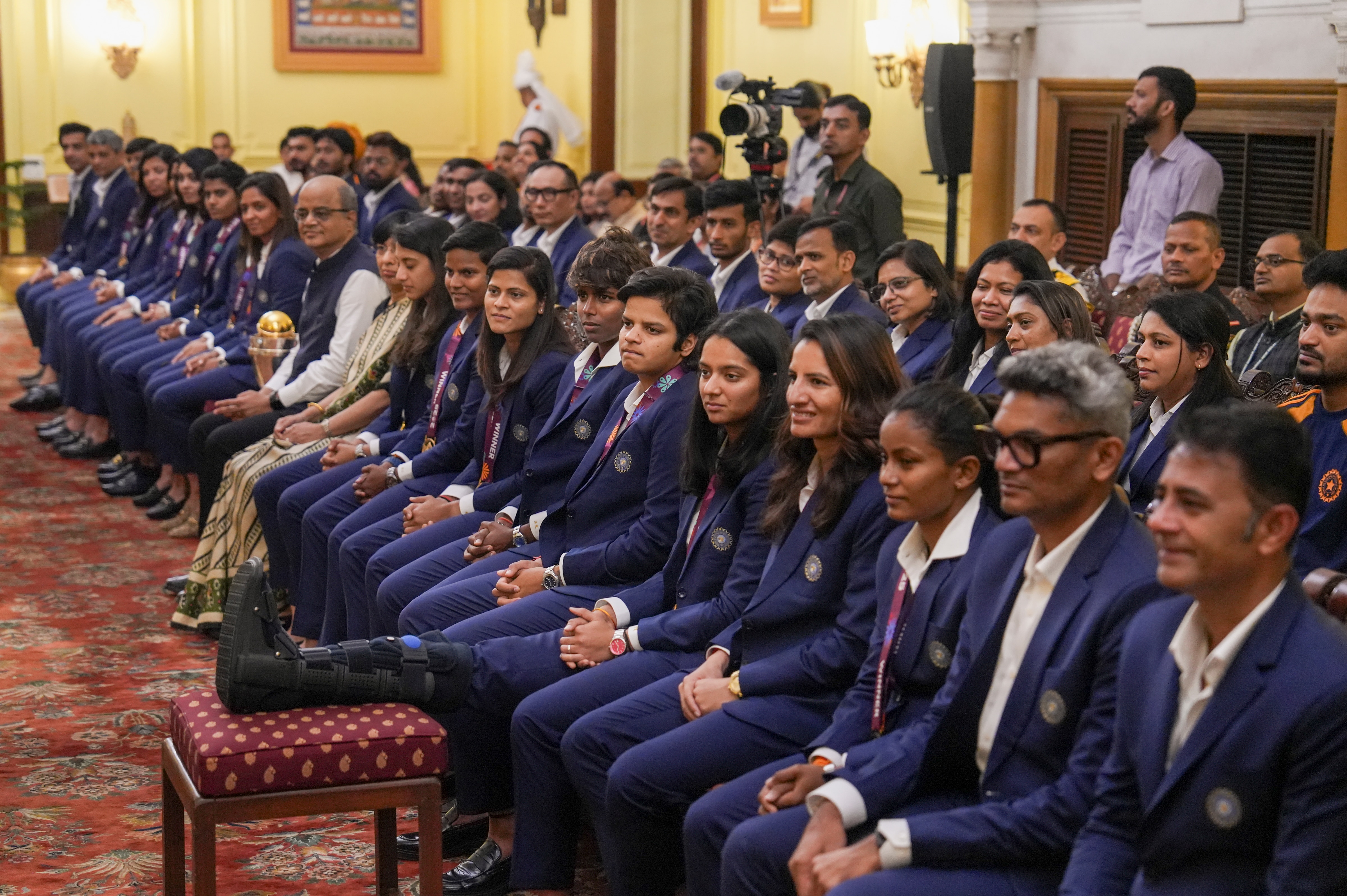 Team India meets the President (Photo/PTI)