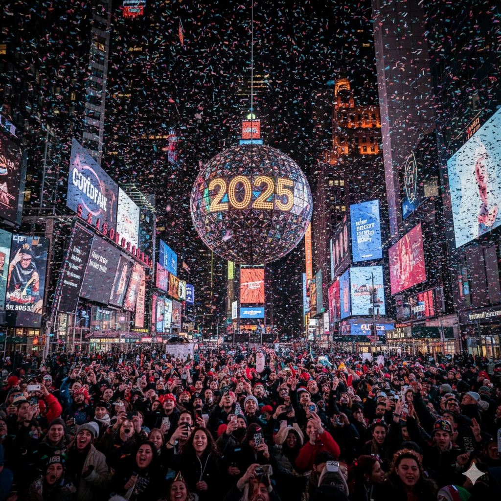 टाइम स्क्वायर का बॉल ड्रॉप