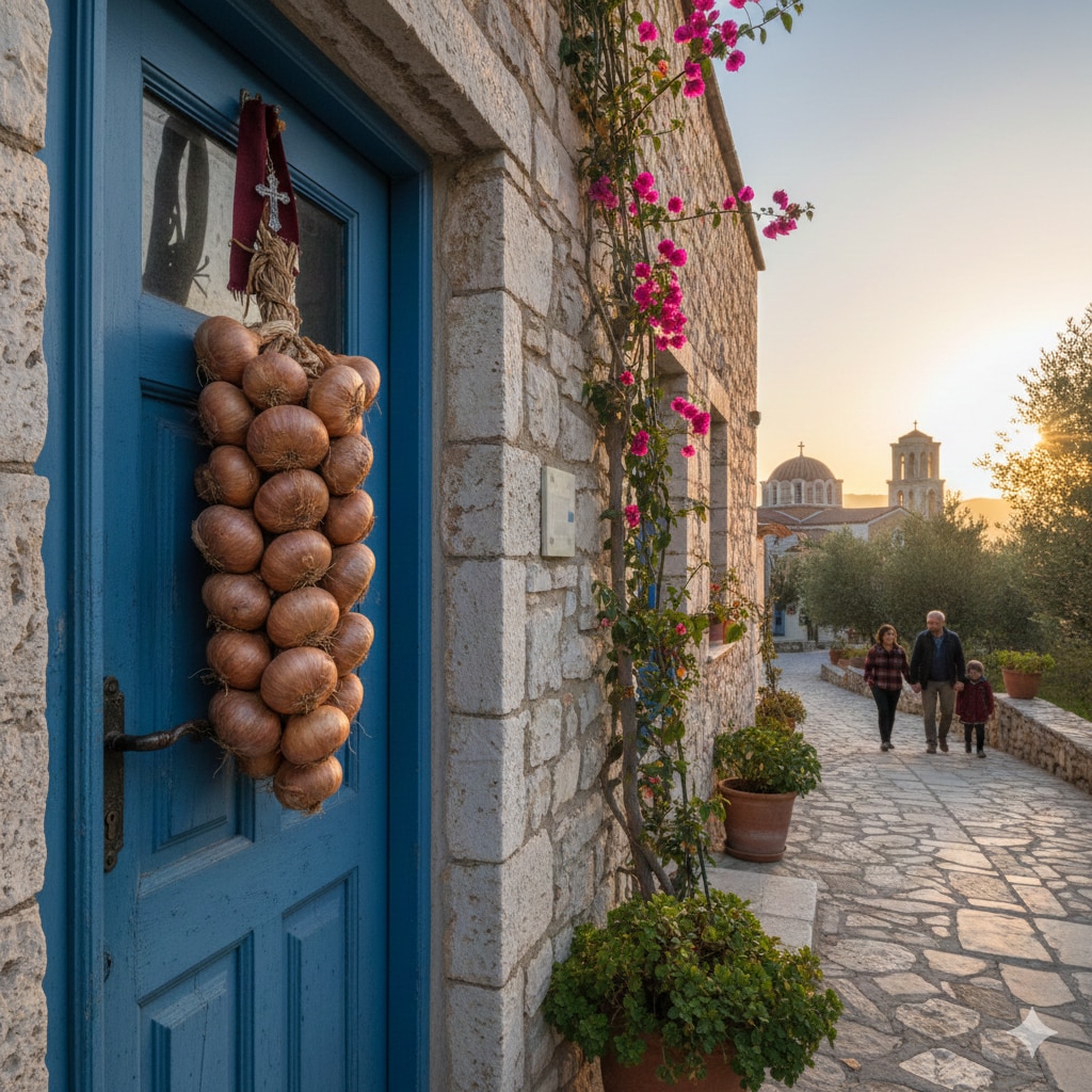 दरवाजे पर प्याज लटकाने की परंपरा