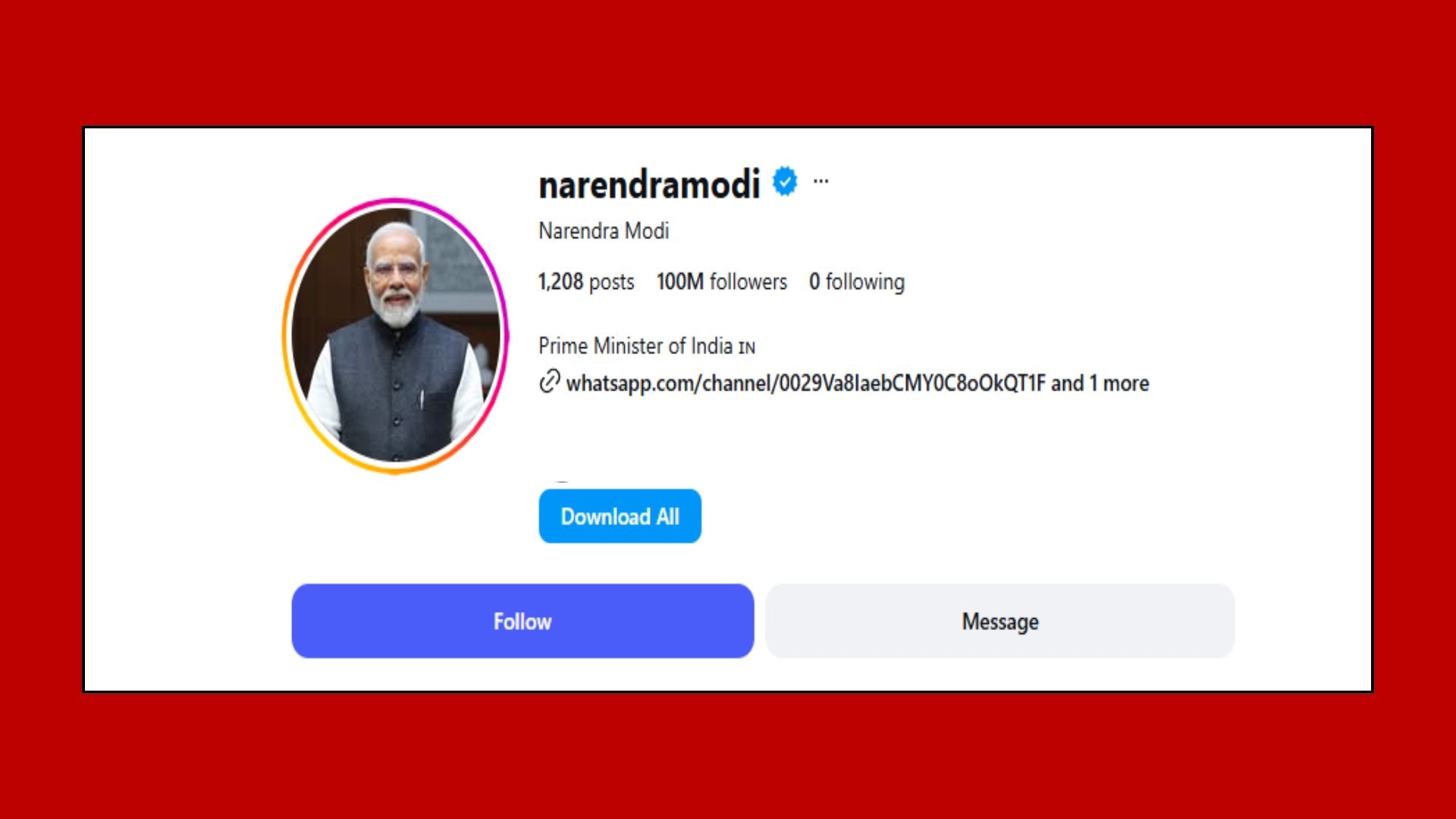 प्रधानमंत्री नरेंद्र मोदी