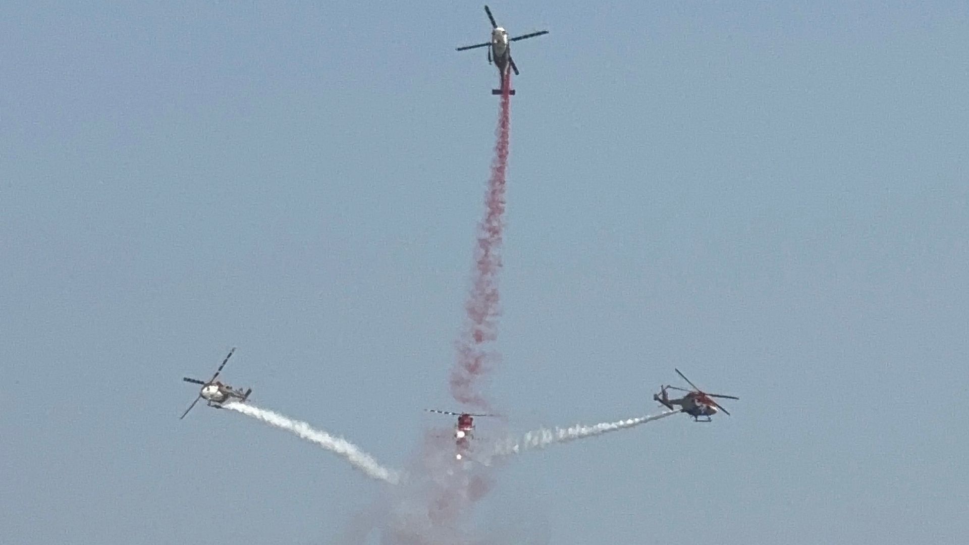 सारंग हेलीकॉप्टर टीम का प्रदर्शन