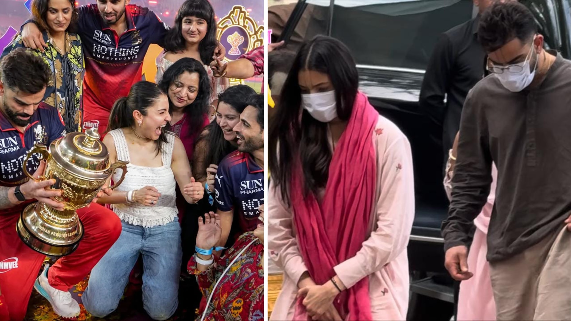जीत के बाद विराट कोहली और अनुष्का शर्मा वृंदावन पहुंचे