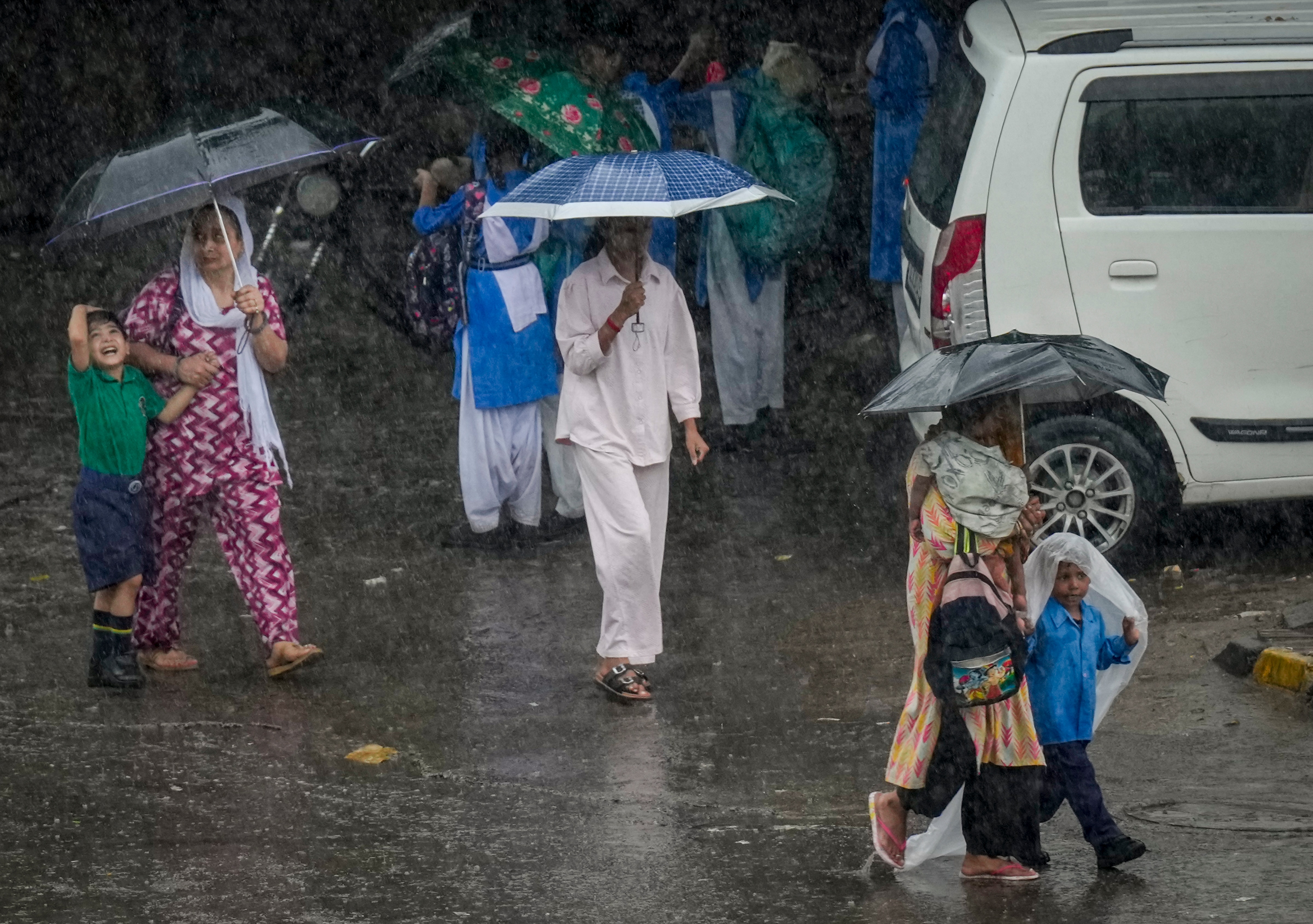 Delhi rain