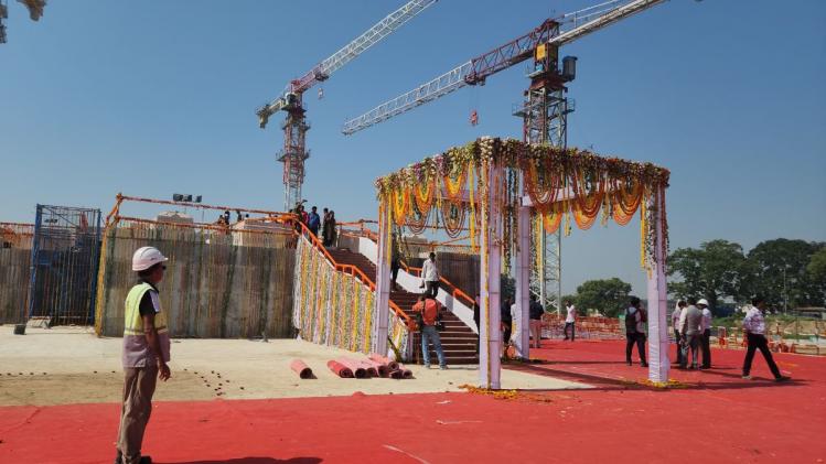 50 percent of construction work of Ram temple complete