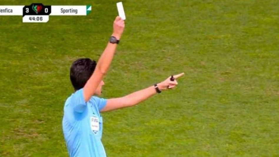 Football white card Football white card