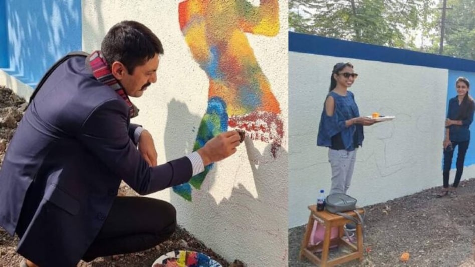 રમત ગમત ક્ષેત્રે જાગૃતિ લાવવા અનોખી પહેલ, પોલીસ હેડ ક્વાર્ટરમાં ચિત્રનગરીનું આયોજન gujarattak