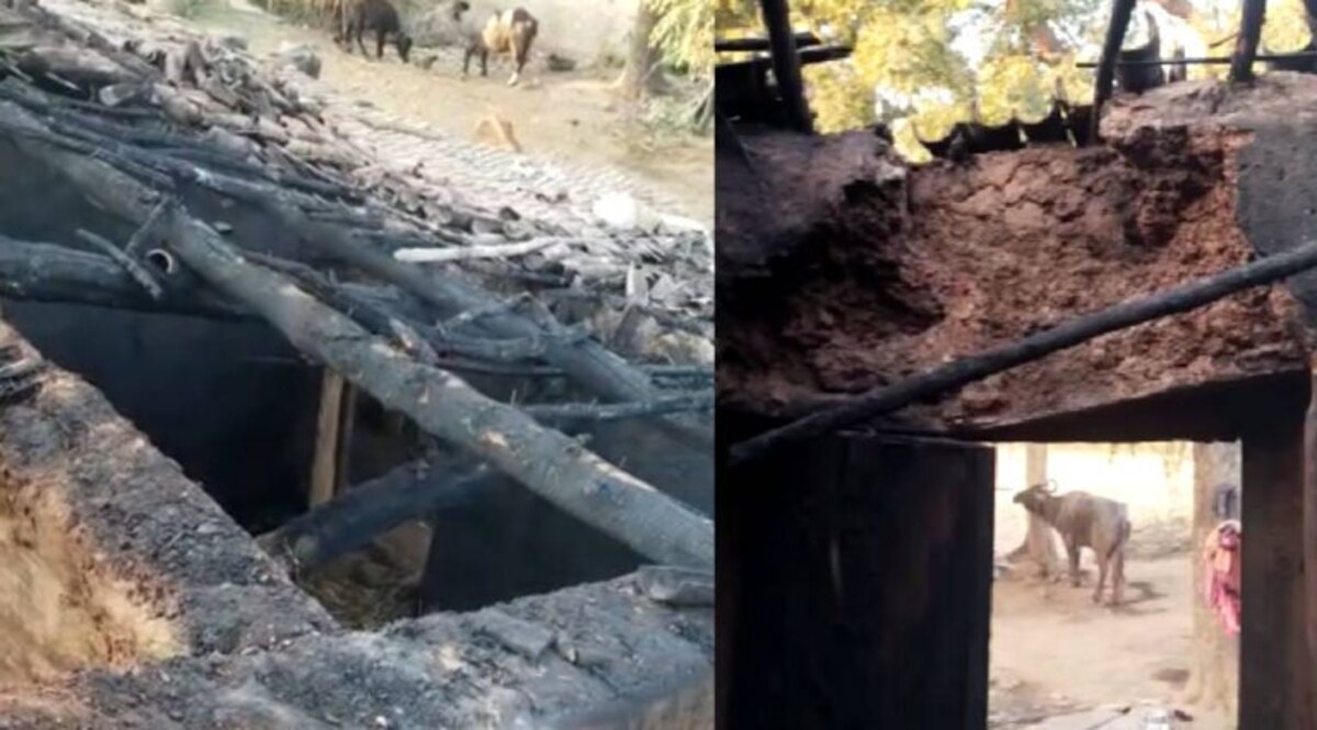 રાતના સમયે ગામના મકાનમાં આગ લાગી, સ્થાનિકની ઘરવખરી બળીને ખાખ થતા ચકચાર gujarattak