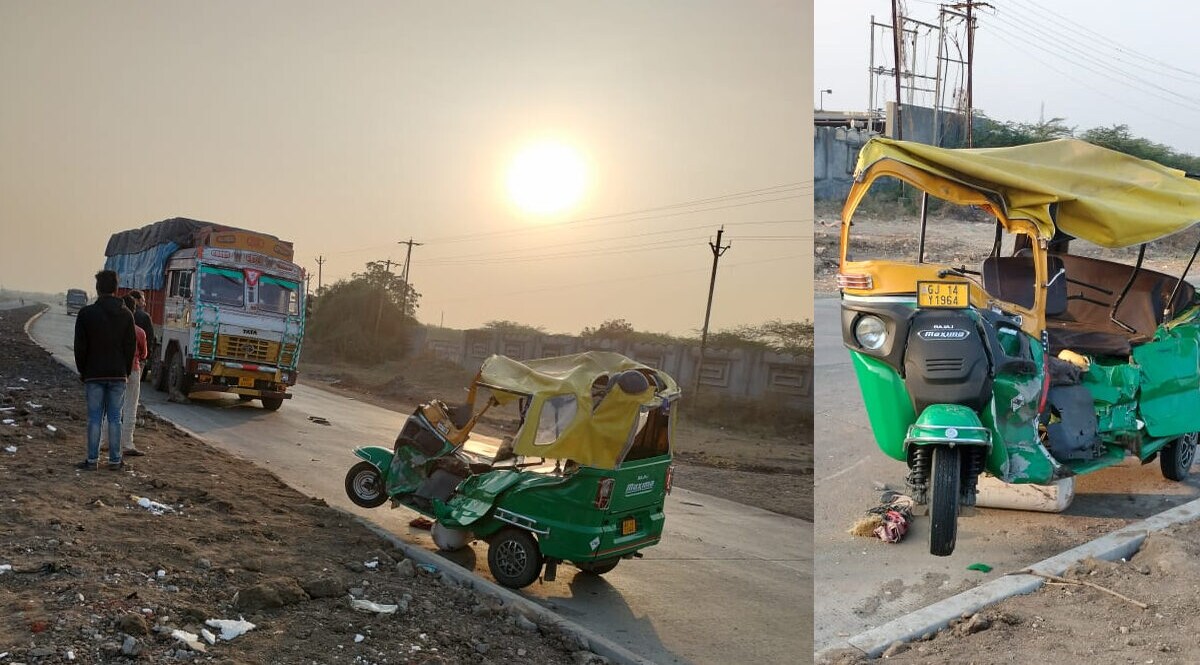 મહુવા ભાવનગર હાઇવે પર ટ્રક અને રિક્ષા વચ્ચે ગંભીર અકસ્માત, 3 લોકોના ઘટના સ્થળે મોત gujarattak