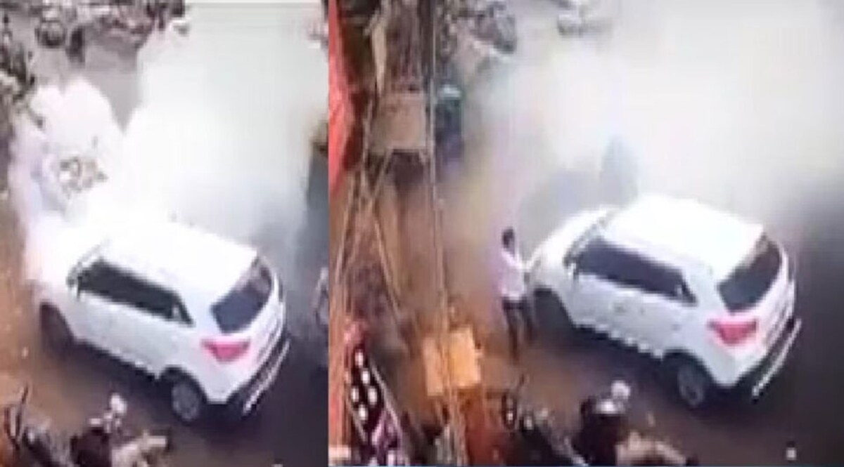 UP માં ફિલ્મોની જેમ જાહેરમાં ગાડી પર ભયાનક ગોળીબાર, બોમ્બના વિસ્ફોટ કરી 2ની હત્યા gujarattak