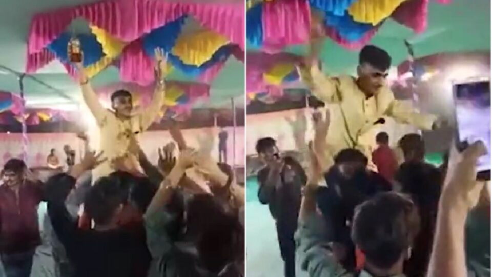 રંગીલા રાજકોટમાં હાથમાં દારૂની બોટલ લઈને ઝૂમતા વધુ એક વરરાજાનો વીડિયો સામે આવ્યો gujarattak