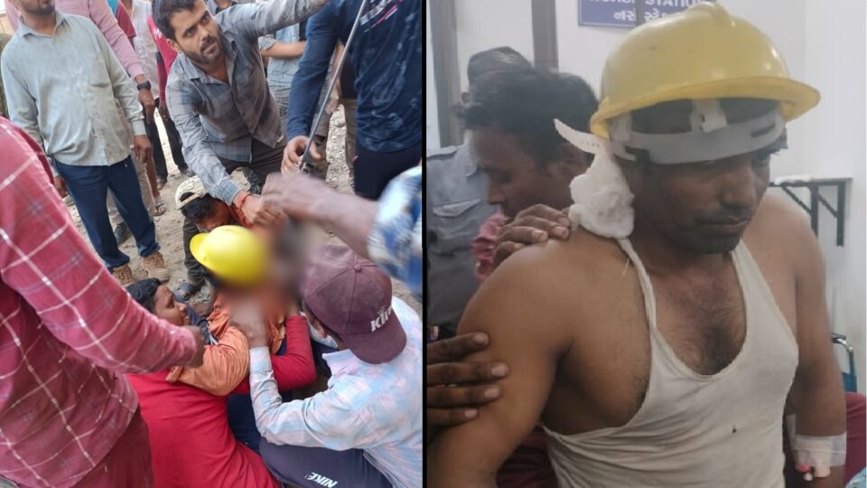 સુરતમાં ત્રીજા માળેથી પડેલો 6 ફૂટનો સળિયો શ્રમિકની ગરદનથી શરીરમાં ઘુસી ગયો, ચમત્કારીક રીતે જીવ બચ્યો gujarattak