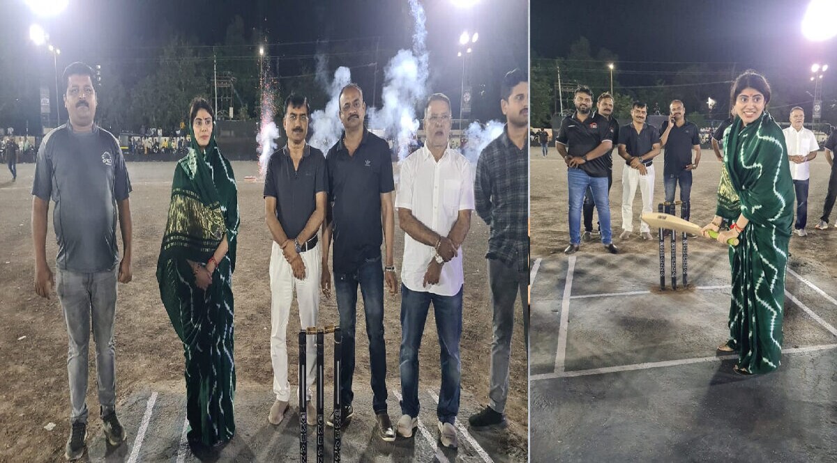 રવિન્દ્ર જાડેજાના પત્ની ધારાસભ્ય રિવાબા જાડેજાએ પણ ક્રિકેટ પર અજમાવ્યો હાથ gujarattak