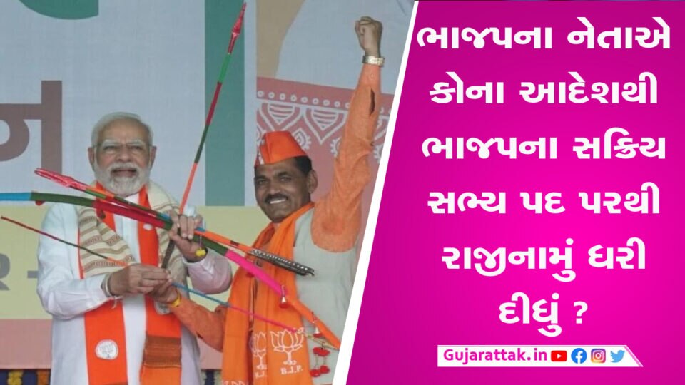 લોકસભાની ચૂંટણી પહેલા ભાજપમાં શું ચાલી રહ્યું છે? છોટા ઉદેપુર જિલ્લા ભાજપના પૂર્વ પ્રમુખે ધરી દીધું રાજીનામું gujarattak