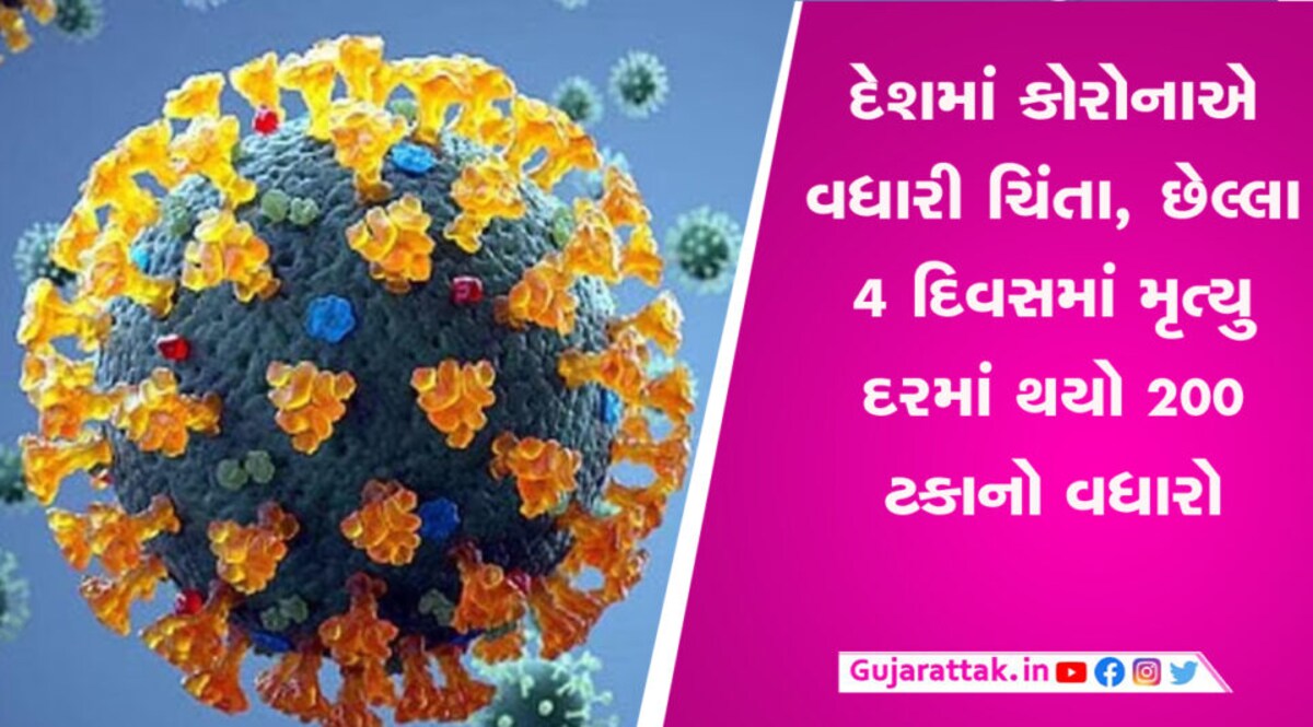 દેશમાં કોરોનાએ વધારી ચિંતા, છેલ્લા 4 દિવસમાં મૃત્યુ દરમાં થયો 200 ટકાનો વધારો gujarattak