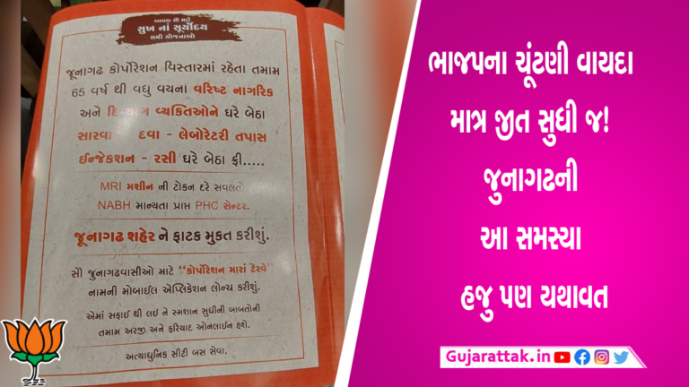 ભાજપના ચૂંટણી વાયદા જીત પુરતા જ! જુનાગઢની આ સમસ્યાનો ઉકેલ ક્યારે? BJP, election campaign, Junagadh, Railway crossings, train and people, Junagadh BJP, Gujarat BJP, PM Modi, vote, false statements of leaders, liar leaders