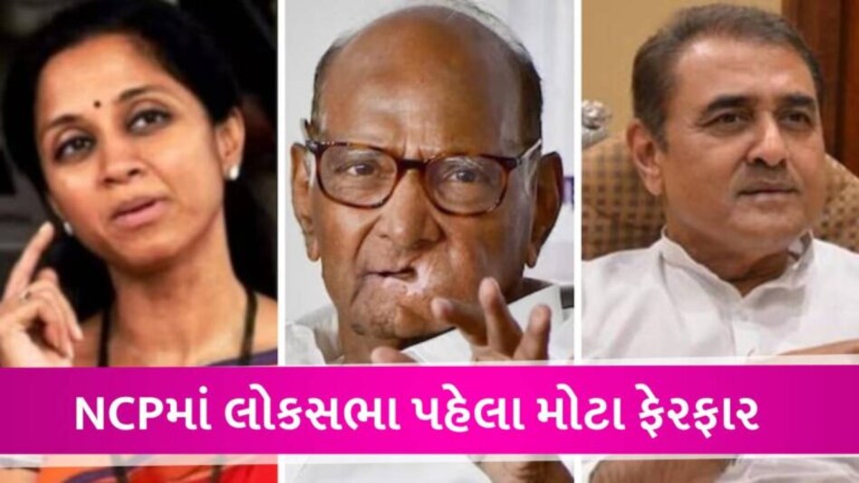 NCPમાં મોટો ફેરફાર, શરદ પવારને સુપ્રિયા સુલે અને પ્રફુલ પટેલને કાર્યકારી અધ્યક્ષ બનાવ્યા, ભત્રીજા અજિતને મોટો ઝટકો gujarattak