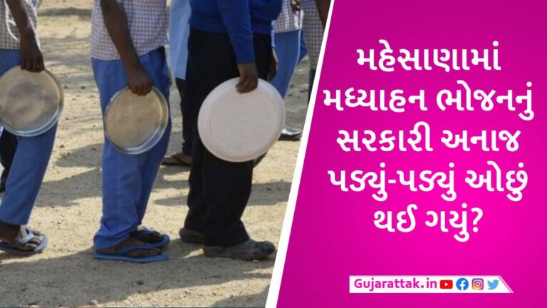ભ્રષ્ટાચારીઓ બાળકોનું અનાજ પણ ખાઈ ગયા, મહેસાણામાં મધ્યાહન ભોજનના અનાજમાં મોટી કટકી પકડાઈ gujarattak