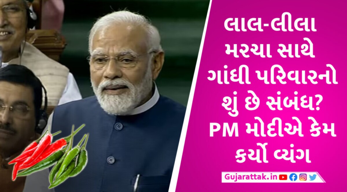 શું છે લાલ મરચા અને લીલા મરચાનું રહસ્ય? PM મોદીએ મરચા મુદ્દે ગાંધી પરિવારને કેમ ઘેર્યો What is the secret of red chilies and green chilies Why did PM Modi surround the Gandhi family on the chilli issue