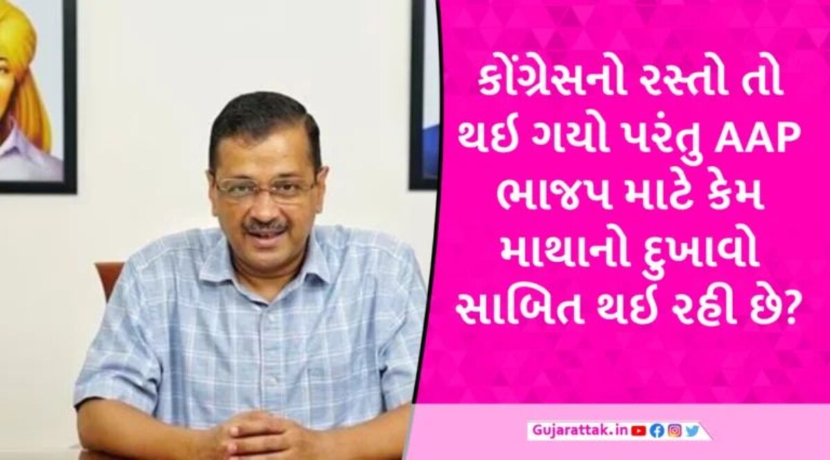 શું AAP ભાજપ માટે ભસ્માસુર સાબિત થઇ? કોંગ્રેસનો તોડ કાઢવામાં બાજી ઉંધી વળી BJP case For Gujarat