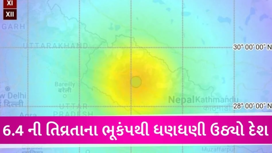 મોડી રાત્રે દેશના અનેક હિસ્સાઓમાં તિવ્ર ભૂકંપ, 1 મિનિટ સુધી ધરા ધ્રુજતી રહી Earth quake at delhi NCR