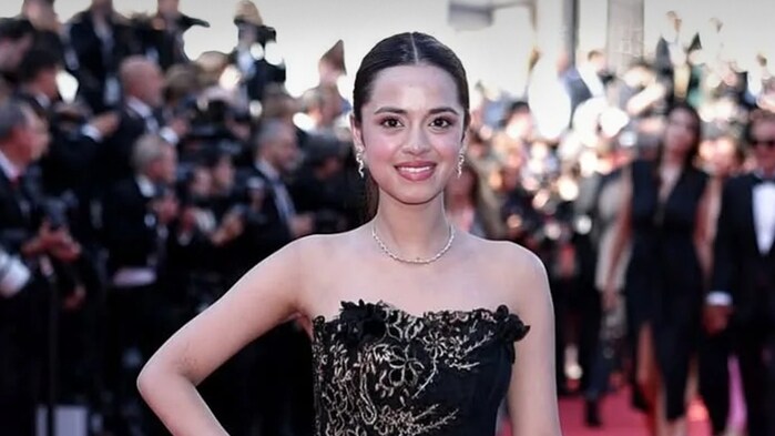 Cannes Film Festival 2025: Nitanshi Goel makes an elegant red carpet debut in a black lace gown